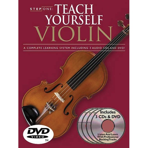 Step One Teach Yourself Violin Book/3CDs/DVD (Softcover Book/CD/DVD)