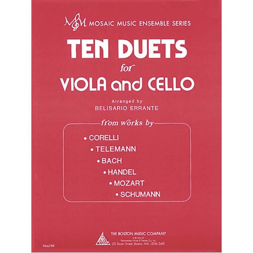 10 Duets For Viola And Cello Arr Errante (Softcover Book)
