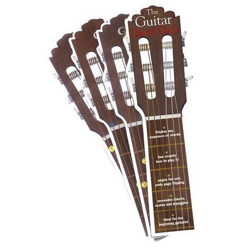 Guitar Chord Deck Instructional Book with Life-Size Fingering Positions - 45 Pages