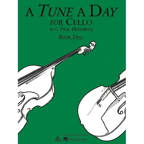 A Tune A Day Cello Book 2 by C. Paul Herfurth, 40 Pages, Boston Music
