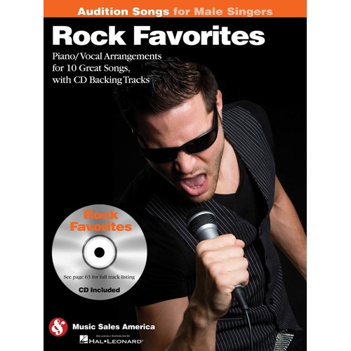 Rock Favorites Audition Songs Male Singers Book/CD (Softcover Book/CD)