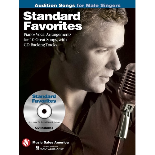 Standard Favorites Audition Songs Male Singers Book/CD (Softcover Book/CD)
