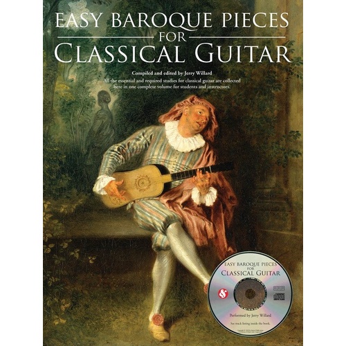 Easy Baroque Pieces for Classical Guitar Book with Audio Access