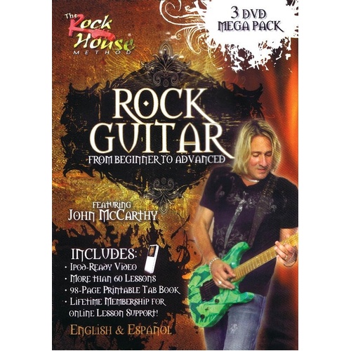 Rock Guitar Mega Pack: Beginner to Advanced 3 DVD Set