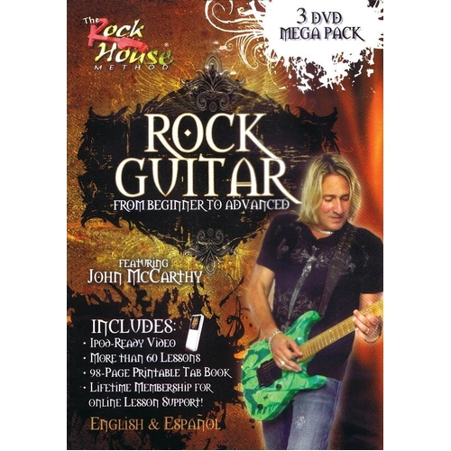 Rock Guitar Mega Pack: Beginner to Advanced 3 DVD Set by John McCarthy