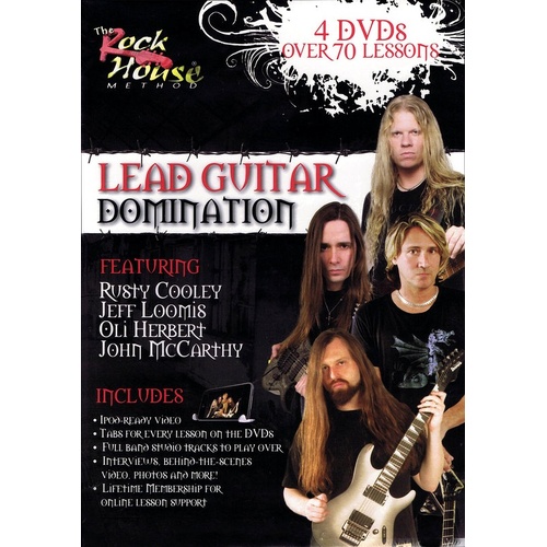 Lead Guitar Domination 4 DVD Set (DVD Only)