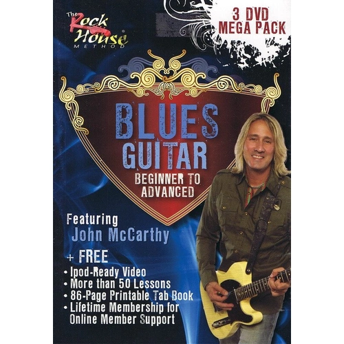 John McCarthy's Blues Guitar Mega Pack 3DVD Set