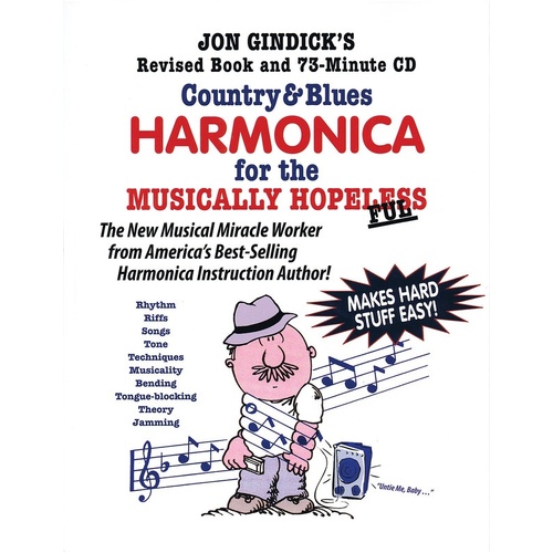 Country and Blues Harmonica Musically Hopeless Book/CD (Softcover Book/CD)