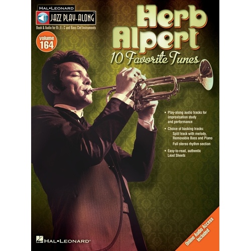 Herb Alpert Jazz Play Along Book/CD V164 (Softcover Book/CD)