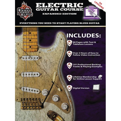 House Of Blues Electric Guitar Course Book/Online Media (Softcover Book/Online M