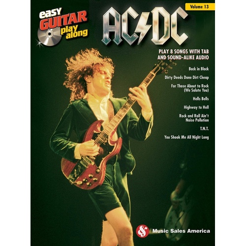 AC/DC Easy Guitar Playalong V13 Book/Online Audio (Softcover Book/Online Audio)