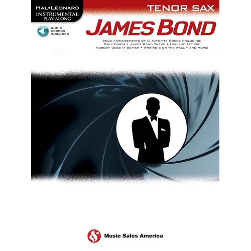 James Bond for Tenor Sax Play-Along Book with Online Audio Access
