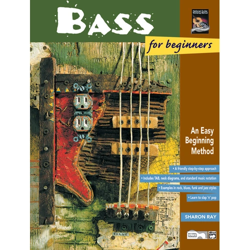 Bass for Beginners Book - 48 Pages of TAB, Photos & Diagrams