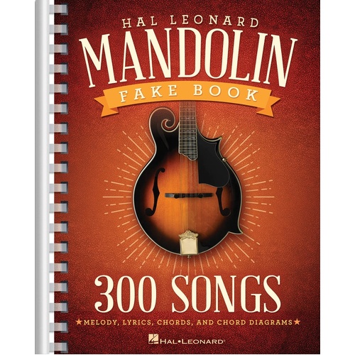 Hal Leonard Mandolin Fake Book 300 Songs (Spiral Bound Book)