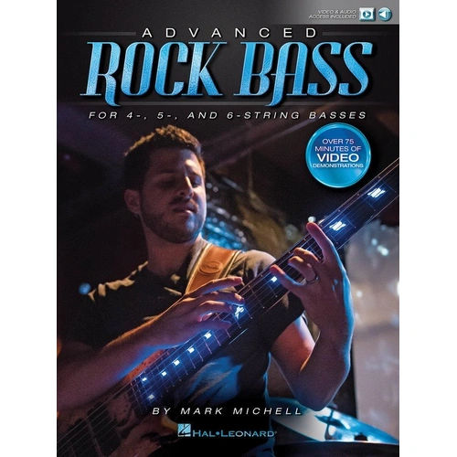 Advanced Rock Bass by Mark Michell - Video/Audio/Book Combo with Techniques, Backing Tracks, Notation & Tab for Guitar