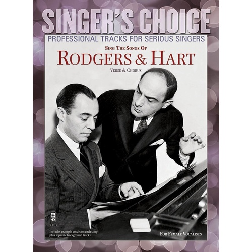 Sing The Songs Of Rodgers and Hart Book/CD (Softcover Book/CD)