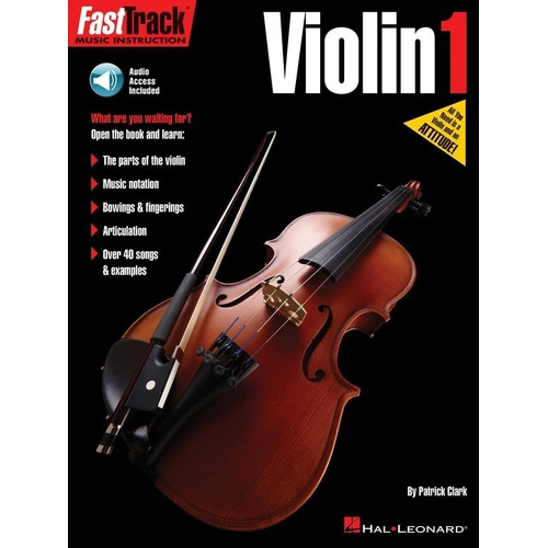 FastTrack Violin Method Book 1 by Hal Leonard, 48 Pages, Strings Category