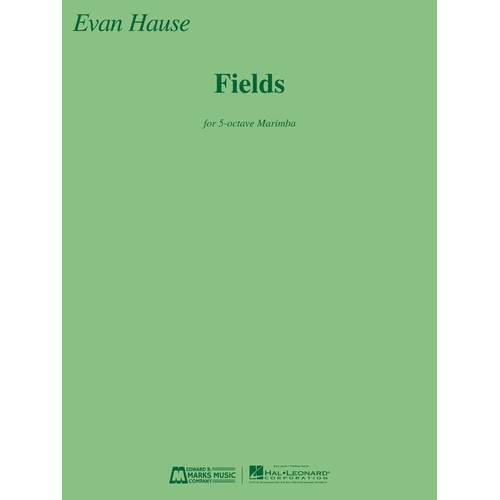 Fields For Solo 5-Octave Marimba (Softcover Book)