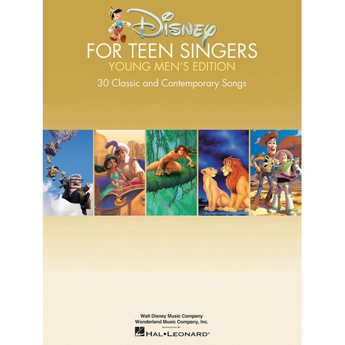 Disney For Teen Singers Young Mens Edition (Softcover Book)