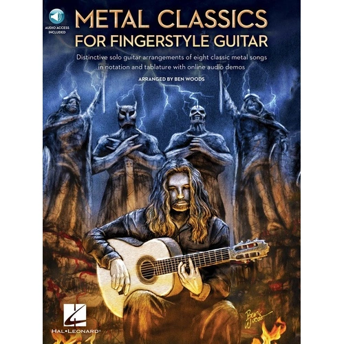 Metal Classics for Fingerstyle Guitar - Notation & Tab with Audio Demos, 48 Pages, Hal Leonard
