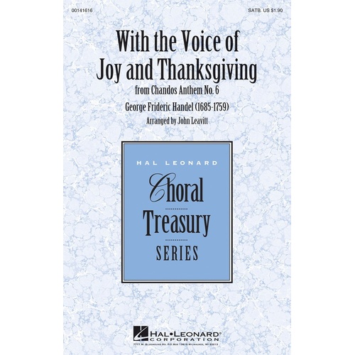 With The Voice Of Joy And Thanksgiving SATB (Octavo)