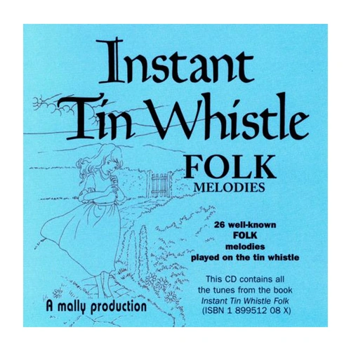 Mally's Tin Whistle Folk CD with 26 Melodies and Guitar Accompaniments