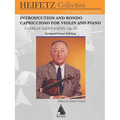 Introduction and Rondo Capriccioso, Op. 28 for Violin and Piano, 20 Pages, Heifetz Collection