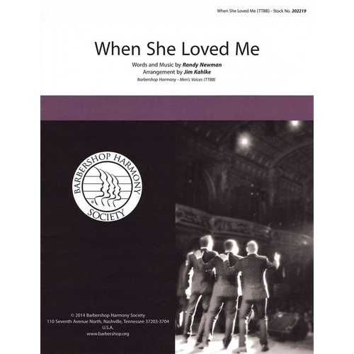 When She Loved Me TTBB (Octavo)