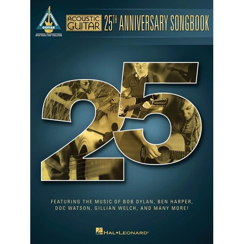 Acoustic Guitar 25th Anniversary Songbook Tab - Guitar TAB with Lyrics & Chords, 168 Pages, Hal Leonard