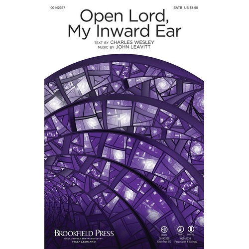 Open Lord My Inward Ear SATB (Octavo)