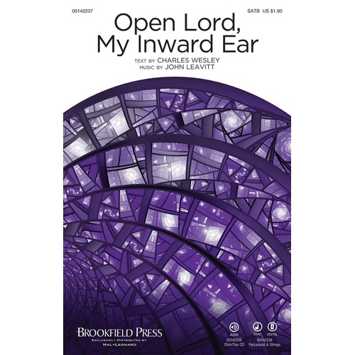 Open Lord My Inward Ear ChoirTrax CD (CD Only)