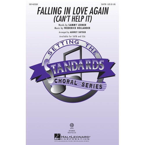 Falling In Love Again (Cant Help It) SATB (Octavo)