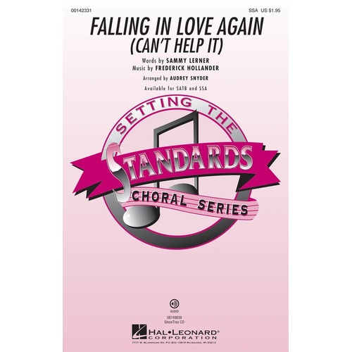 Falling In Love Again (Cant Help It) SSA (Octavo)