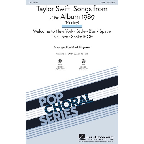 Songs From The Album 1989 SATB (Octavo)