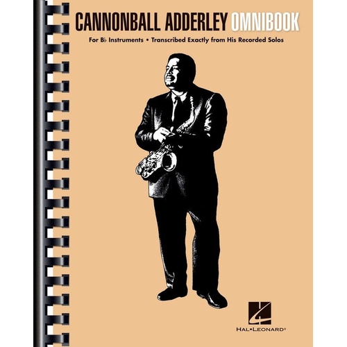 Cannonball Adderley Omnibook B Flat Edition for B-flat Instruments