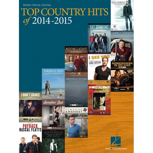 Top Country Hits Of 2014 - 2015 PVG (Softcover Book)