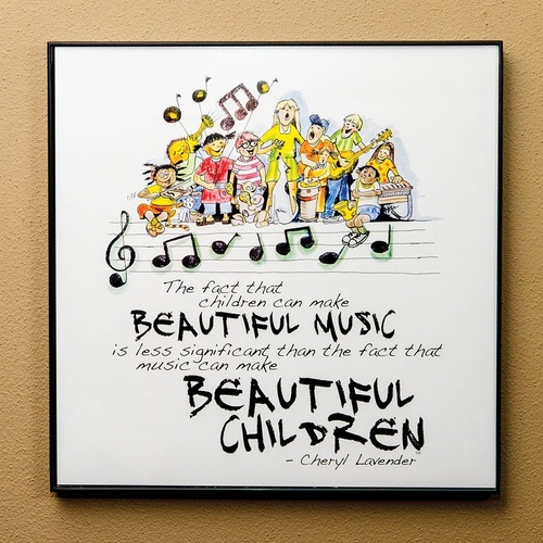 Beautiful Music Beautiful Children Framed Poster