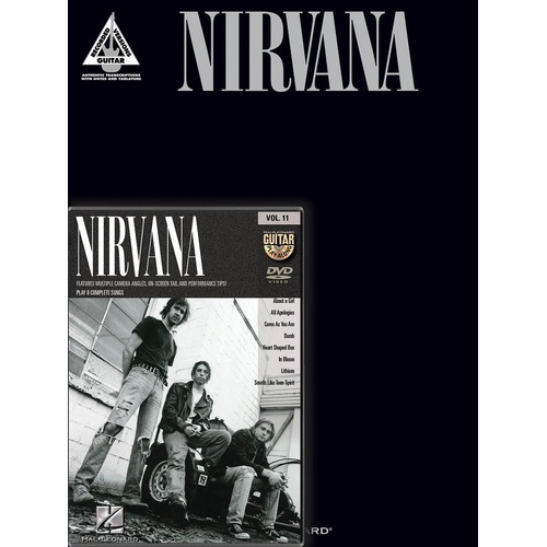 Nirvana Guitar Recorded Versions Book and Play-Along DVD Pack