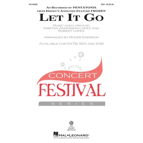 Let It Go SSA A Cappella (Octavo)