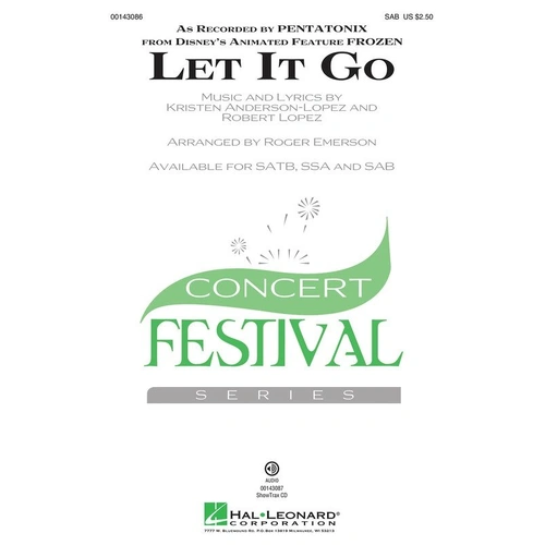 Let It Go A Cappella - Arranged by Roger Emerson, Hal Leonard, Choral, 20 Pages