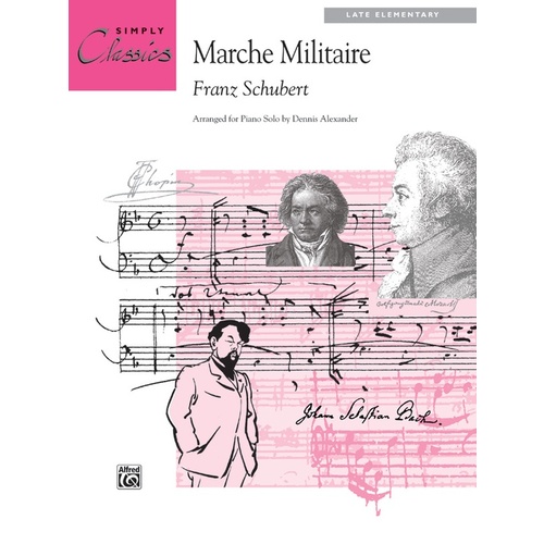March Militaire Theme Late Elementary Piano