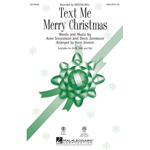 Text Me Merry Christmas SAB (Octavo)
