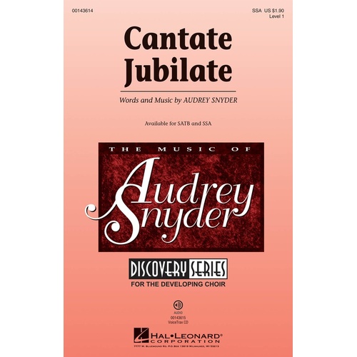 Cantate Jubilate SSA (Octavo)