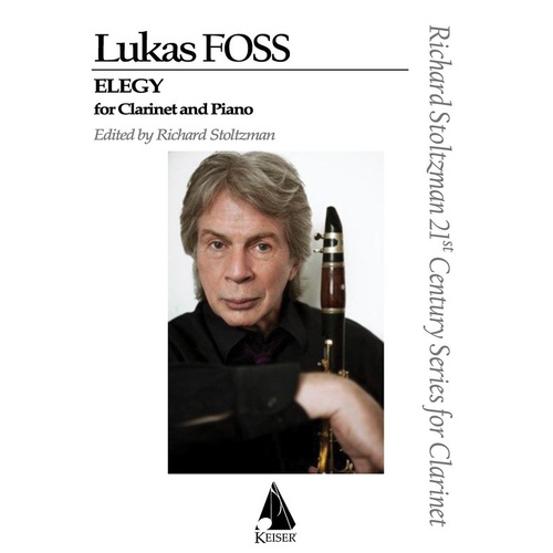 Foss - Elegy For Clarinet And Piano (Softcover Book)