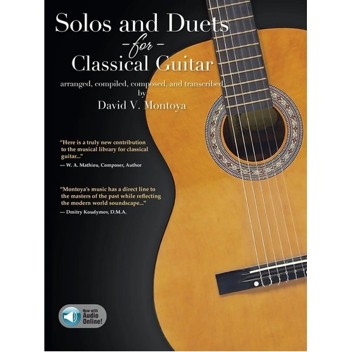 Solos & Duets for Classical Guitar Book by Centerstream Publications, 128 Pages, Standard Notation & TAB