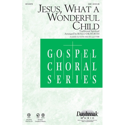 Jesus What A Wonderful Child ChoirTrax CD (CD Only)