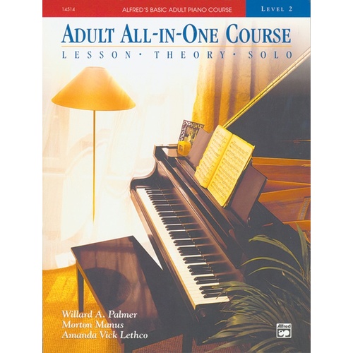 Alfred's Basic Piano Library (ABPL) Adult All-In-One Course Book 2 Book