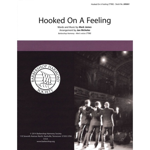 Hooked On A Feeling TTBB A Cappella (Octavo)