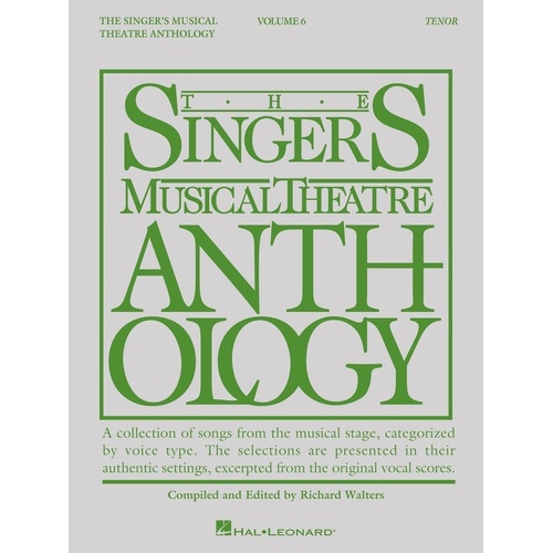 Singers Musical Theatre Anth V6 Tenor 