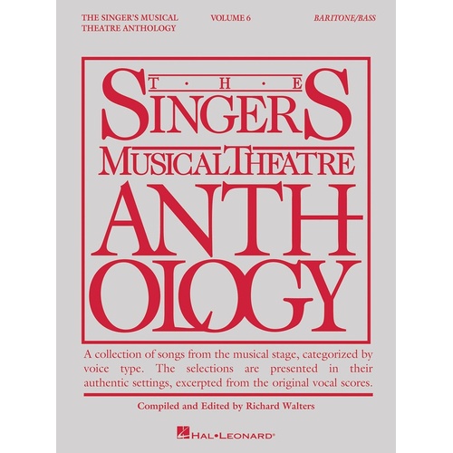 Singers Musical Theatre Anth V6 Baritone (Softcover Book)